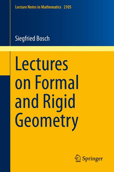 Produktbild: Lectures on Formal and Rigid Geometry