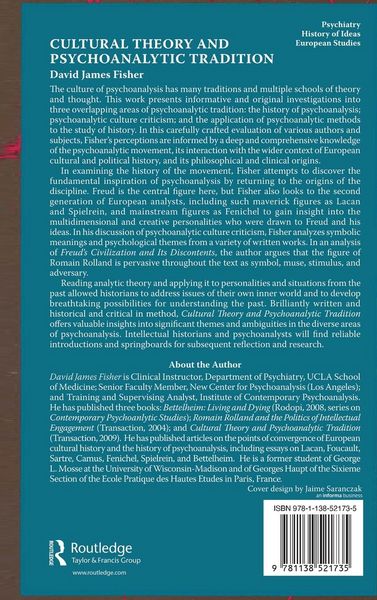 Produktbild: Cultural Theory and Psychoanalytic Tradition