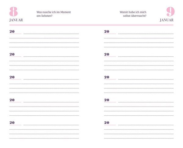 Produktbild: 5 Jahre - Mein Tagebuch mit 365 Fragen (Cherry Blossom)