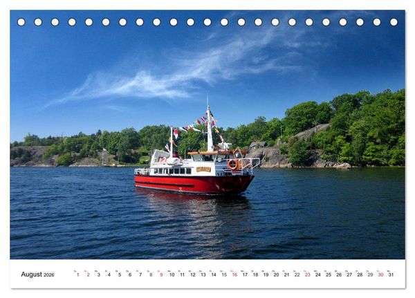 Produktbild: Bootsansichten (Tischkalender 2026 DIN A5 quer), CALVENDO Monatskalender