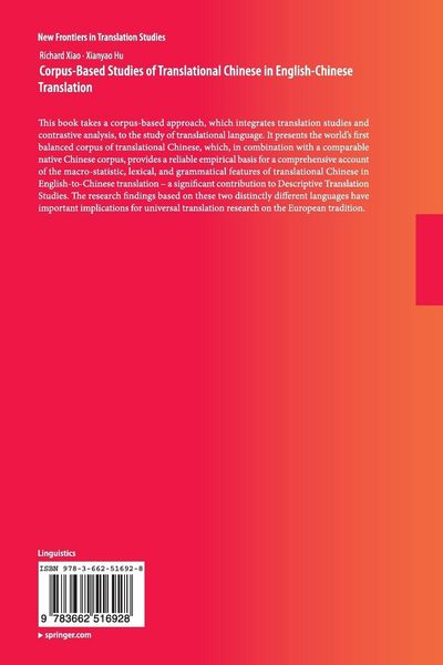 Produktbild: Corpus-Based Studies of Translational Chinese in English-Chinese Translation