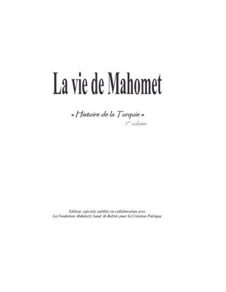 Produktbild: Vie de mahomet la