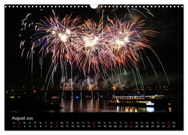 Produktbild: Wenn es Nacht wird im Ruhrgebiet (Wandkalender 2026 DIN A3 quer), CALVENDO Monatskalender