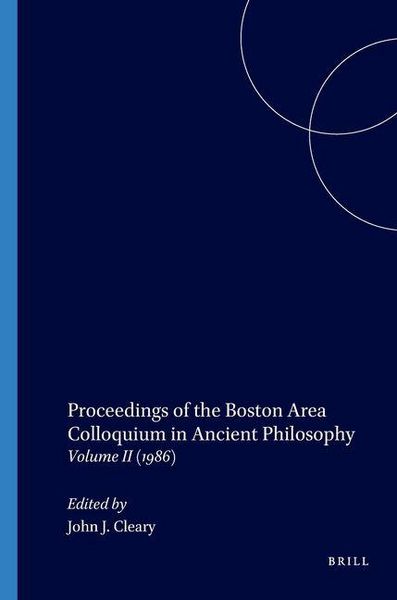 Produktbild: Proceedings of the Boston Area Colloquium in Ancient Philosophy