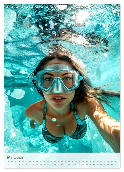 Produktbild: Diving Queens (Wandkalender 2026 DIN A4 hoch), CALVENDO Monatskalender