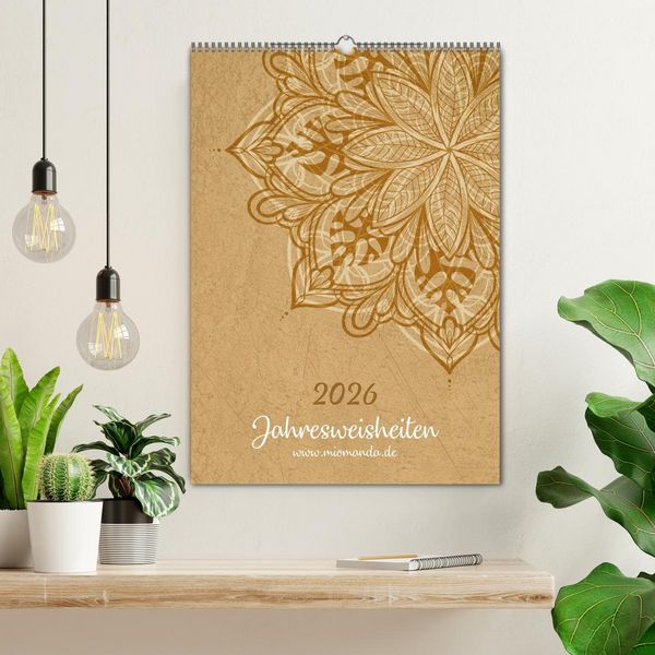 Produktbild: Jahresweisheiten (Wandkalender 2026 DIN A2 hoch), CALVENDO Monatskalender