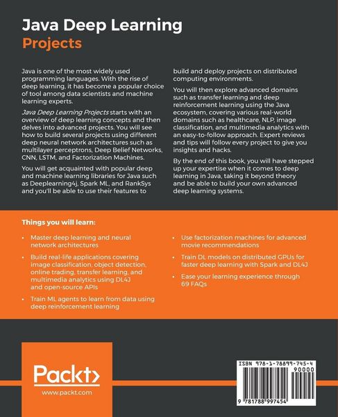 Produktbild: Java Deep Learning Projects
