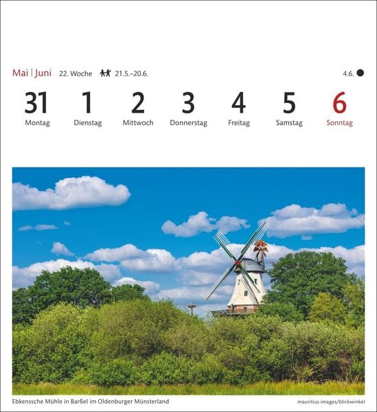 Produktbild: Deutschland Sehnsuchtskalender 2027 - Wochenkalender mit 53 Postkarten