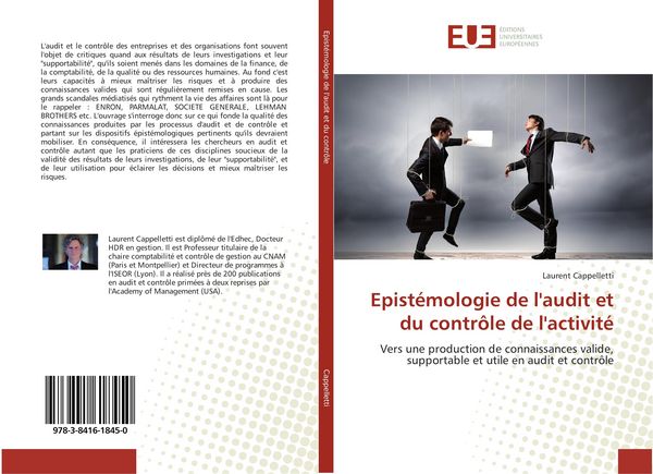 Produktbild: Epist&eacute;mologie de l'audit et du contr&ocirc;le de l'activit&eacute;