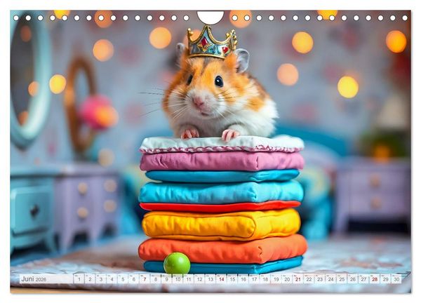 Produktbild: Es war einmal ein Hamster... M&auml;rchenhafte Abenteuer auf vier Pf&ouml;tchen (Wandkalender 2026 DIN A4 quer), CALVENDO Monatskalender