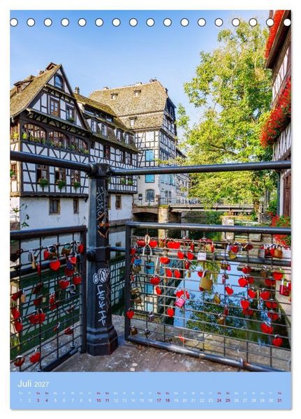 Produktbild: Zeitloses Strasbourg. Kan&auml;le, Fachwerk und els&auml;ssisches Flair (Tischkalender 2027 DIN A5 hoch), CALVENDO Monatskalender