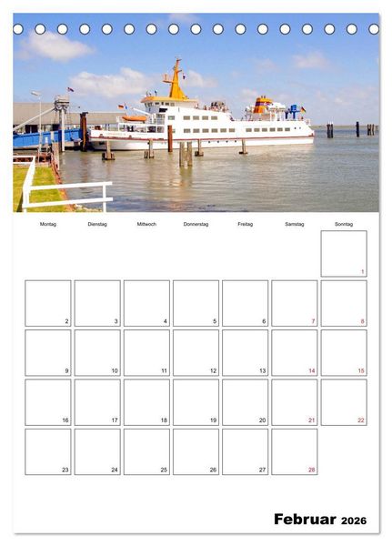 Produktbild: Langeoog - eine Trauminsel (Tischkalender 2026 DIN A5 hoch), CALVENDO Monatskalender