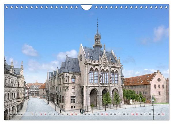 Produktbild: Th&uuml;ringen um das Jahr 1900 &ndash; Fotos neu restauriert und detailcoloriert. (Wandkalender 2026 DIN A4 quer), CALVENDO Monatskalender
