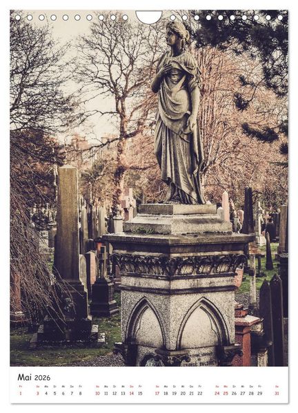 Produktbild: Dean Cemetery - Historischer Friedhof Edinburgh (Wandkalender 2026 DIN A4 hoch), CALVENDO Monatskalender