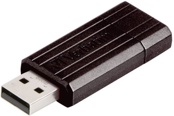 VERBATIM USB 2.0 Drive 64GB Pinstripe, schwarz