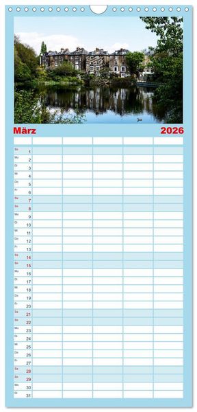 Produktbild: Familienplaner 2026 - London - Die faszinierende Hauptstadt Englands. mit 5 Spalten (Wandkalender, 21 x 45 cm) CALVENDO