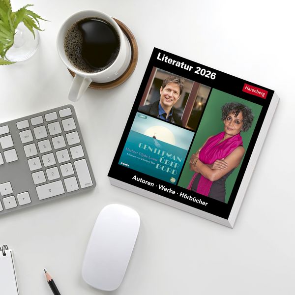 Produktbild: Literatur Tagesabrei&szlig;kalender 2026 - Kulturkalender - Autoren, Werke, H&ouml;rb&uuml;cher