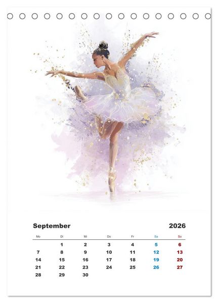 Produktbild: Tanz aus der Stille (Tischkalender 2026 DIN A5 hoch), CALVENDO Monatskalender