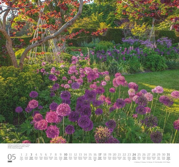 Produktbild: Englische Gärten 2026 – DUMONT Garten-Kalender – mit allen wichtigen Feiertagen – Format 38,0 x 35,5 cm