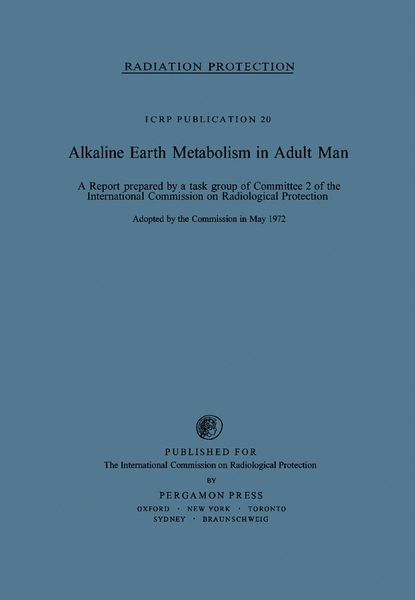 Produktbild: Alkaline Earth Metabolism in Adult Man