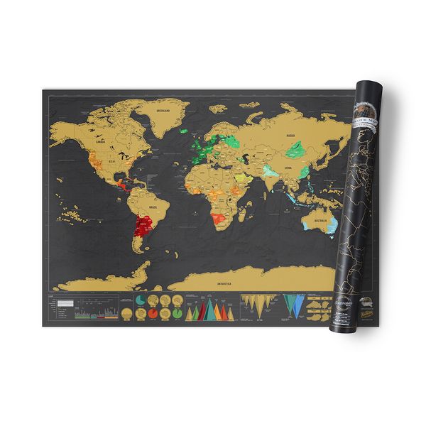Produktbild: SCRATCH MAP - DELUXE EDITION Rubbel-Weltkarte