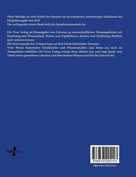 Produktbild: Beitr&auml;ge zu einer Kritik der Sprache