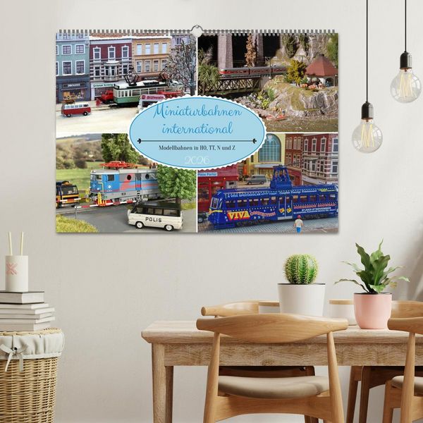 Produktbild: Miniaturbahnen international (Wandkalender 2026 DIN A2 quer), CALVENDO Monatskalender