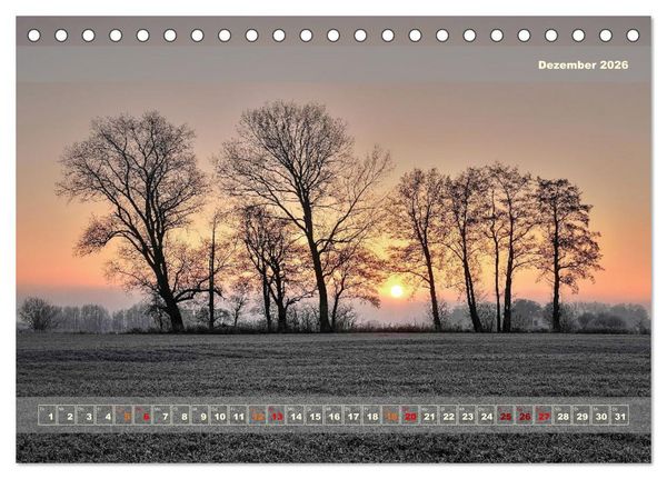 Produktbild: Licht im Land (Tischkalender 2026 DIN A5 quer), CALVENDO Monatskalender