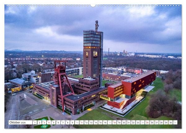 Produktbild: Die Zechen im Ruhrpott (hochwertiger Premium Wandkalender 2026 DIN A2 quer), Kunstdruck in Hochglanz