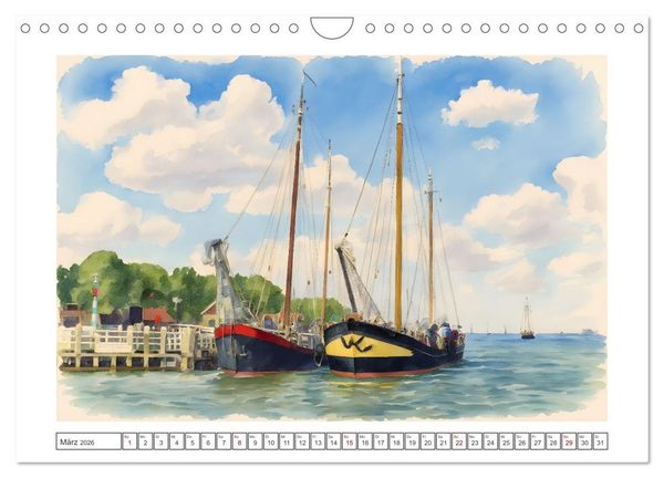 Produktbild: Zauberhafte Motive rund um's Ijsselmeer (Wandkalender 2026 DIN A4 quer), CALVENDO Monatskalender