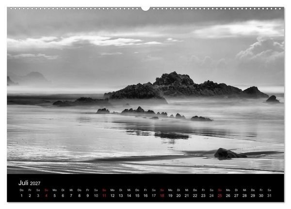 Produktbild: Das Licht in Schwarz und Wei&szlig; (hochwertiger Premium Wandkalender 2027 DIN A2 quer), Kunstdruck in Hochglanz
