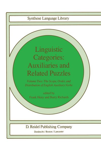 Produktbild: Linguistic Categories: Auxiliaries and Related Puzzles