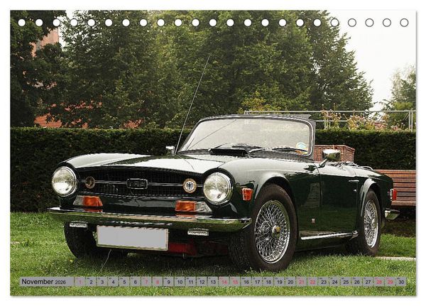 Produktbild: Oben ohne Oldtimer (Tischkalender 2026 DIN A5 quer), CALVENDO Monatskalender