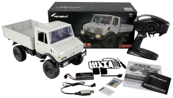 Produktbild: Amewi 22631 Unimog Basic, hellgrau 1:12 Elektro RC Modell-LKW RtR
