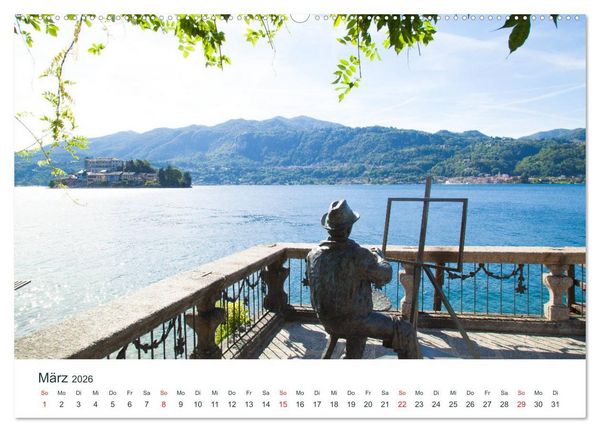 Produktbild: Mediterraneo - Lago di Como, Lago Maggiore, Lago d'Orta (Wandkalender 2026 DIN A2 quer), CALVENDO Monatskalender