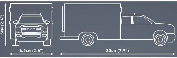 Produktbild: COBI 24609 - RAM 3500 Ambulance, Ma&szlig;stab 1:35, Bausatz, 295 Teile+1 Figur