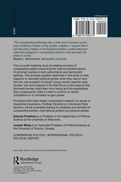 Produktbild: Political Transitions in Dominant Party Systems