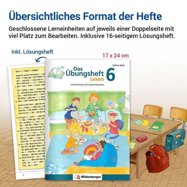 Produktbild: Das &Uuml;bungsheft Lesen 6