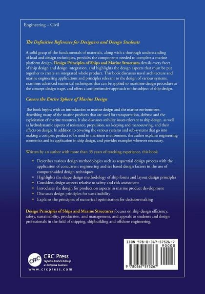 Produktbild: Design Principles of Ships and Marine Structures