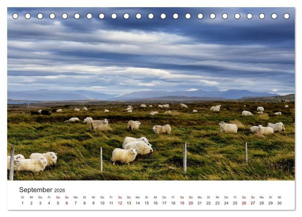Produktbild: Landschaftstr&auml;ume in den Westfjorden (Tischkalender 2026 DIN A5 quer), CALVENDO Monatskalender