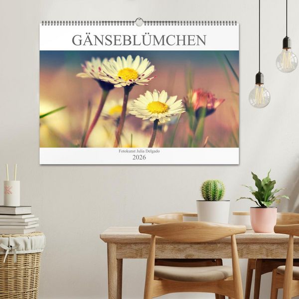 Produktbild: G&auml;nsebl&uuml;mchen Poesie (Wandkalender 2026 DIN A2 quer), CALVENDO Monatskalender