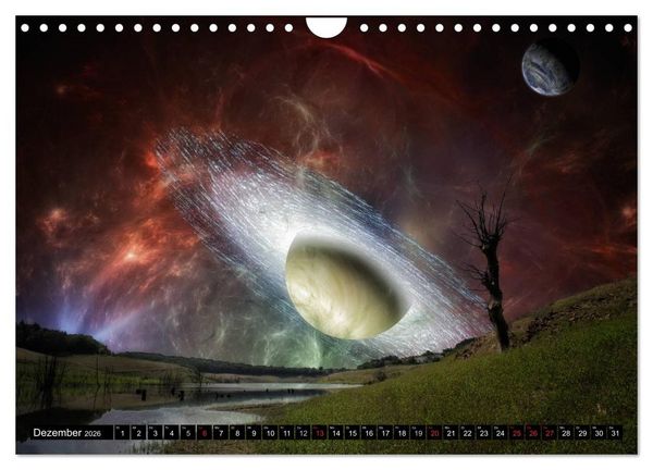 Produktbild: Ansichten des Weltraums (Wandkalender 2026 DIN A4 quer), CALVENDO Monatskalender