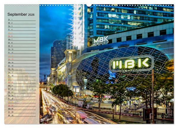 Produktbild: Bangkok - K&ouml;nigreich Thailand (hochwertiger Premium Wandkalender 2026 DIN A2 quer), Kunstdruck in Hochglanz