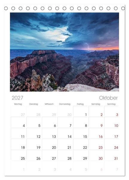 Produktbild: Tischplaner 2027 - Wild, Wild Places (A5 Tischkalender zum Aufstellen) CALVENDO