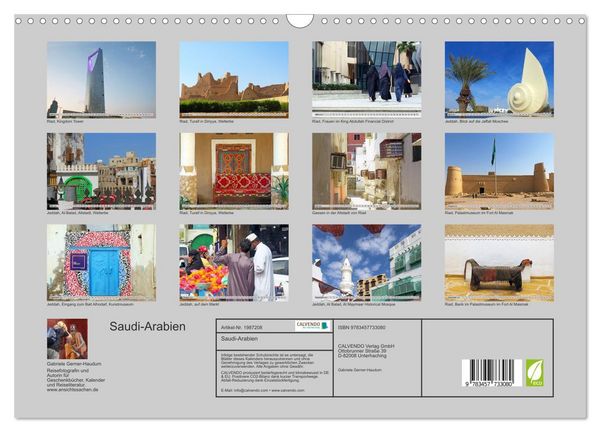 Produktbild: Saudi-Arabien (Wandkalender 2026 DIN A3 quer), CALVENDO Monatskalender