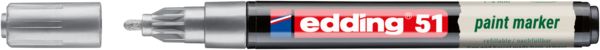 Produktbild: Edding 51 EcoLine 4-51-054 Lackmarker Silber 1 mm, 2mm