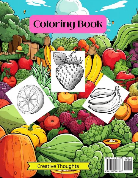 Produktbild: Vibrant Fruits Coloring Book