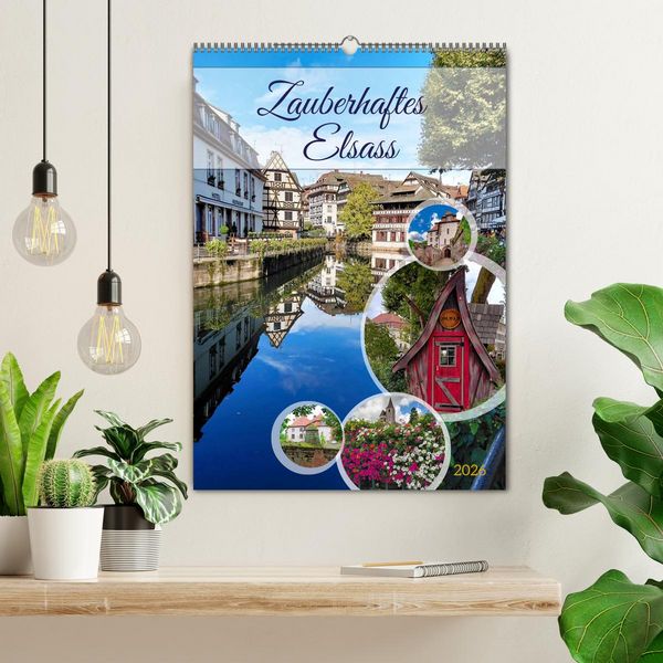 Produktbild: Zauberhaftes Elsass (Wandkalender 2026 DIN A2 hoch), CALVENDO Monatskalender