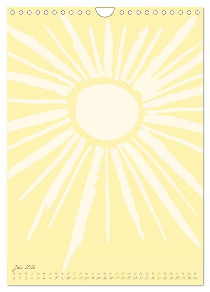 Produktbild: FOTOS & BASTELN - Always the Sun (Wandkalender 2026 DIN A4 hoch), CALVENDO Monatskalender