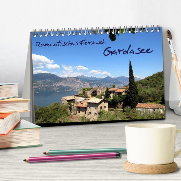 Produktbild: Romantisches Fernweh - Gardasee (Tischkalender 2026 DIN A5 quer), CALVENDO Monatskalender